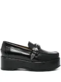 Toga Pulla plaque-detailed loafers - Black
