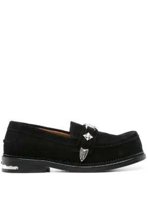 Toga Pulla sling-back Mule Loafers | Black | FARFETCH