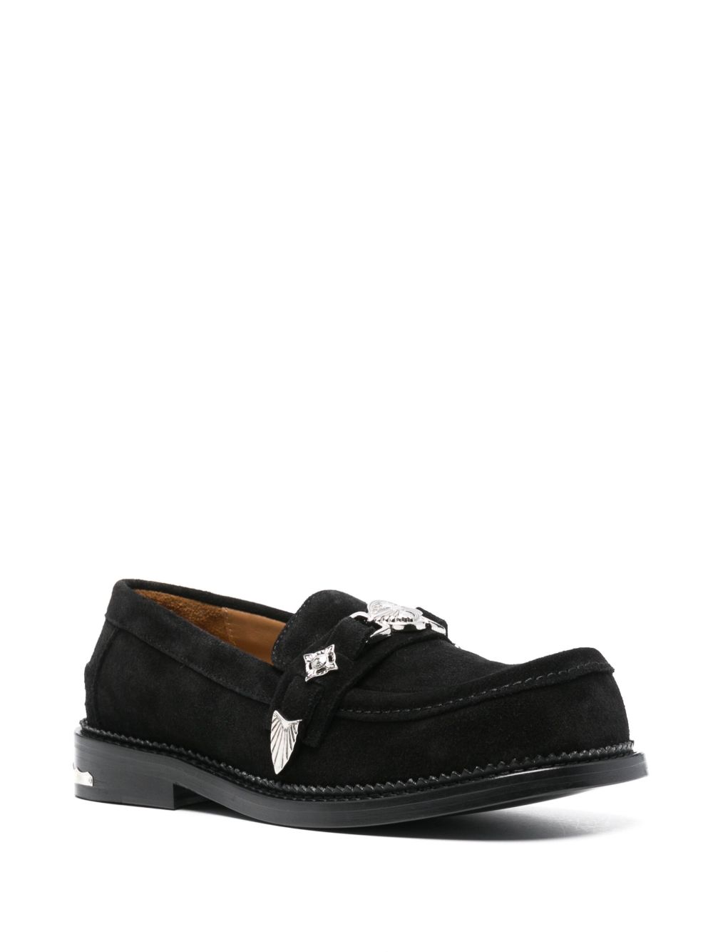 Toga Pulla Loafers met vierkante neus - Zwart