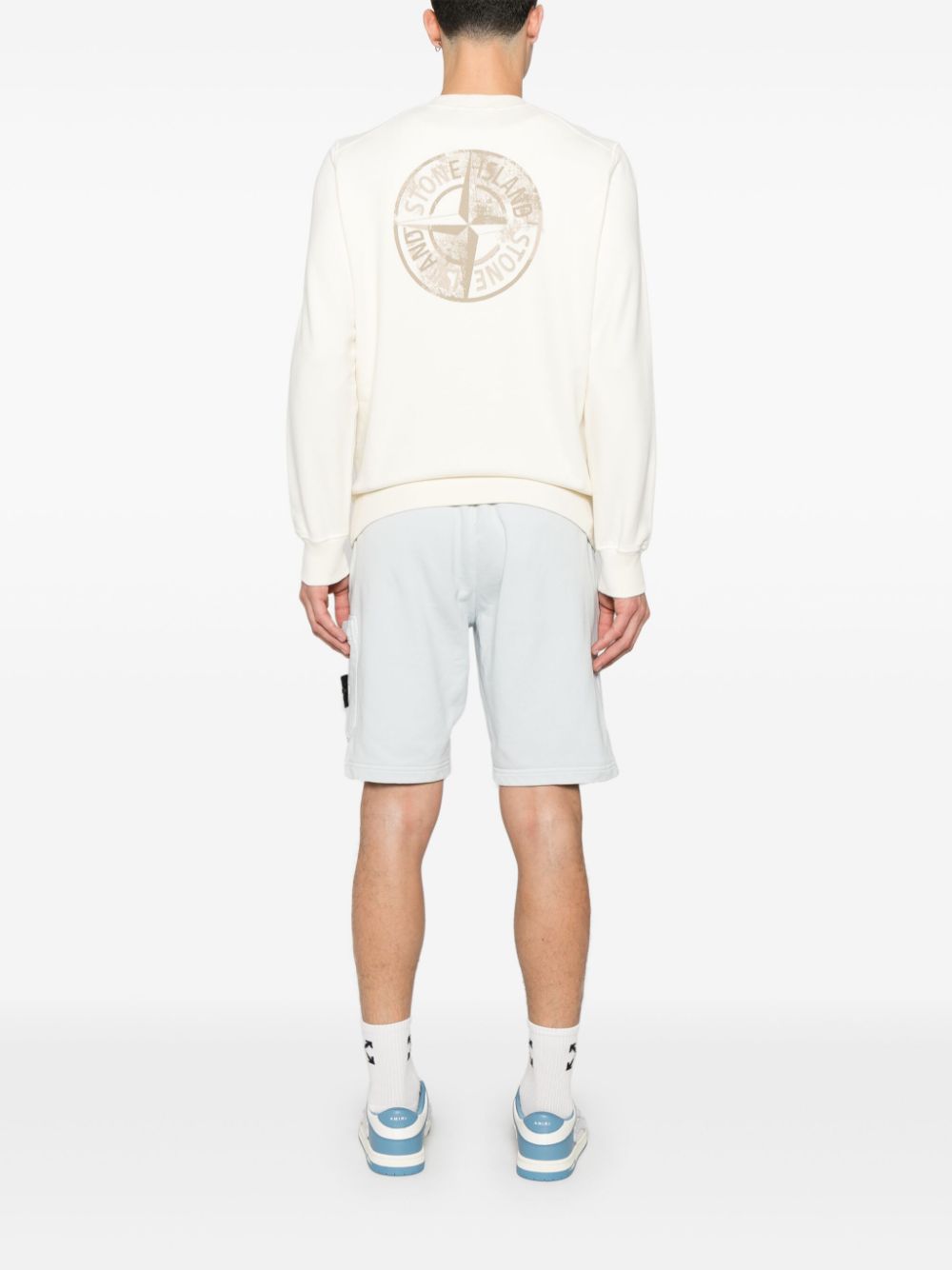 Stone Island Compass-motif sweatshirt - Wit