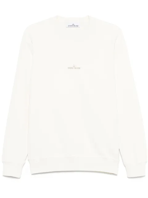 Stone Island sudadera con parche Compass