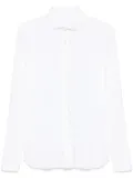 Xacus patterned-jacquard shirt - White