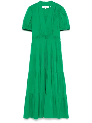 ◆Diane Von Furstenberg 最新作◆Darby ドレス/Green◆ Diane von Furstenberg Darby Dress in Signature Green | REVOLVE