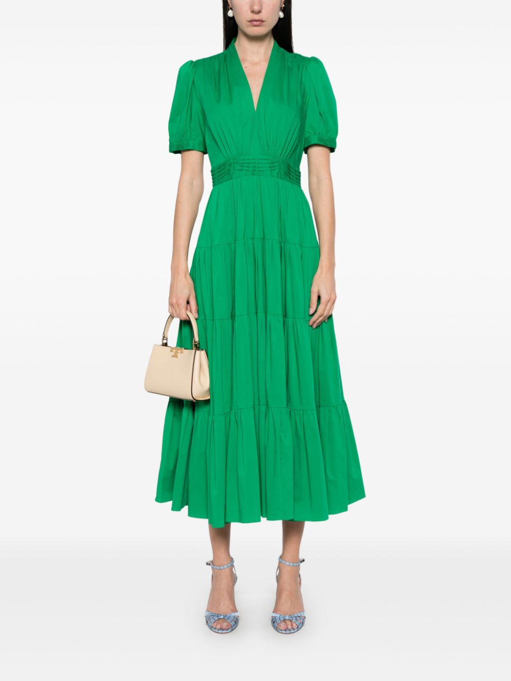 DVF Diane von Furstenberg Darby midi dress - Groen