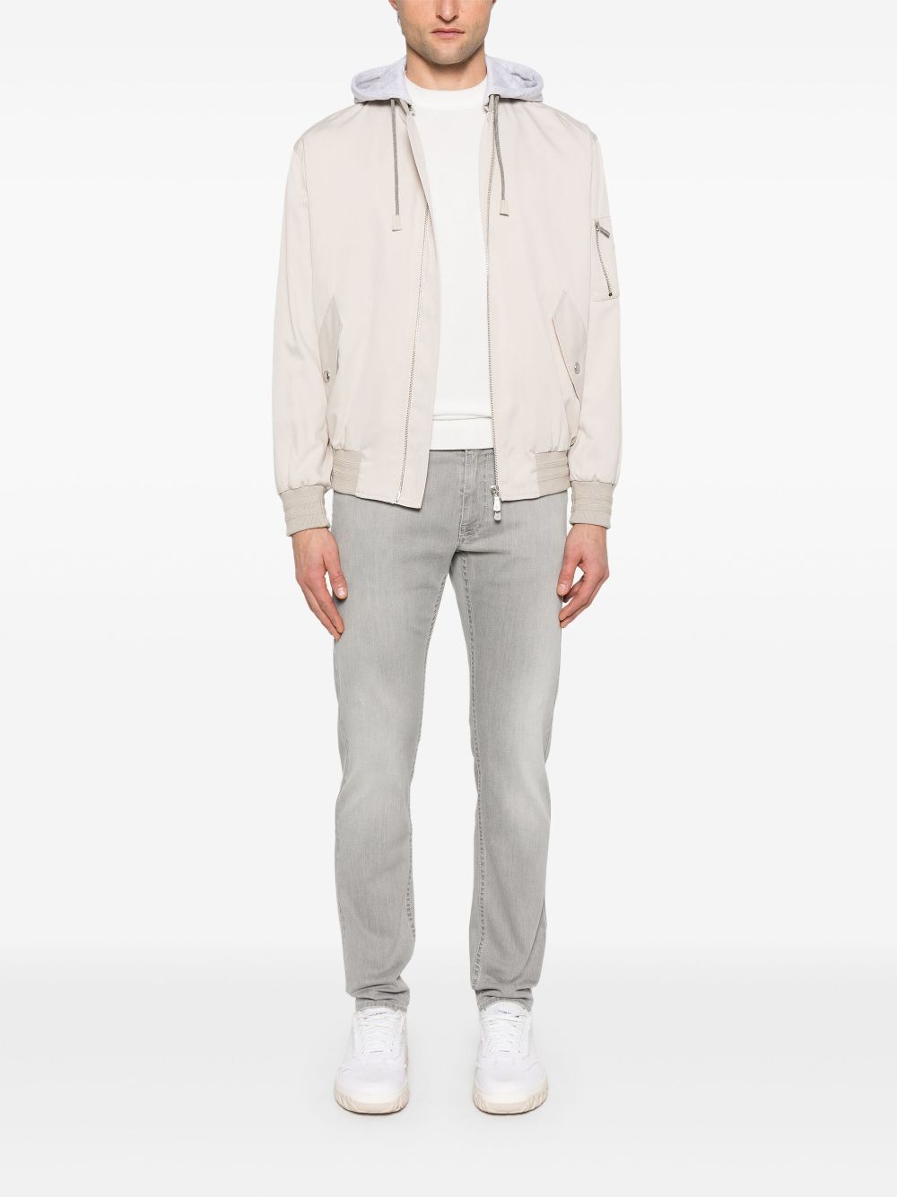 Eleventy hooded jacket - Neutrals