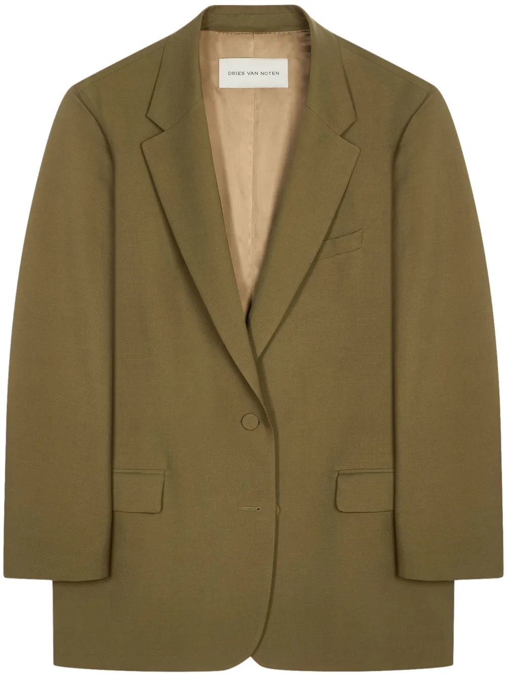 DRIES VAN NOTEN Blazer met enkele rij knopen Bruin