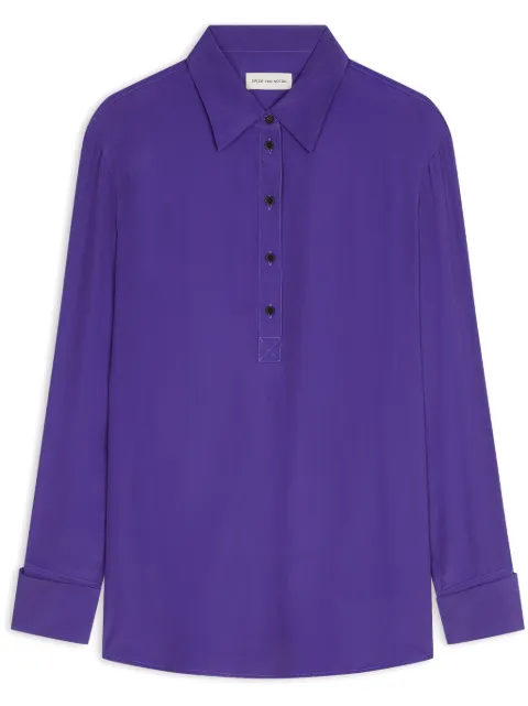 DRIES VAN NOTEN توب بولو بأكمام طويلة