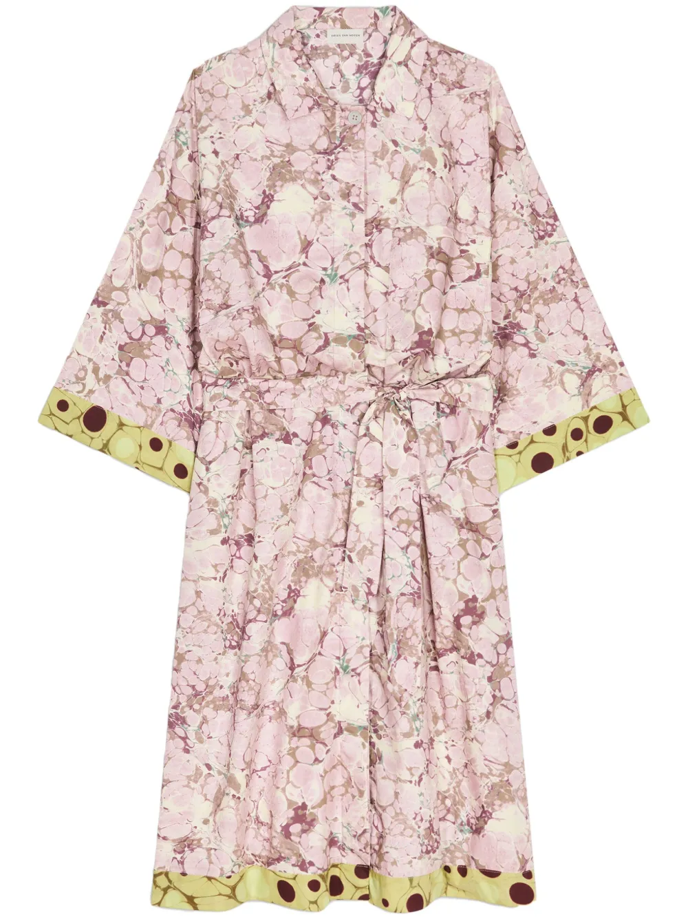 DRIES VAN NOTEN Blousejurk met bloemenprint Roze