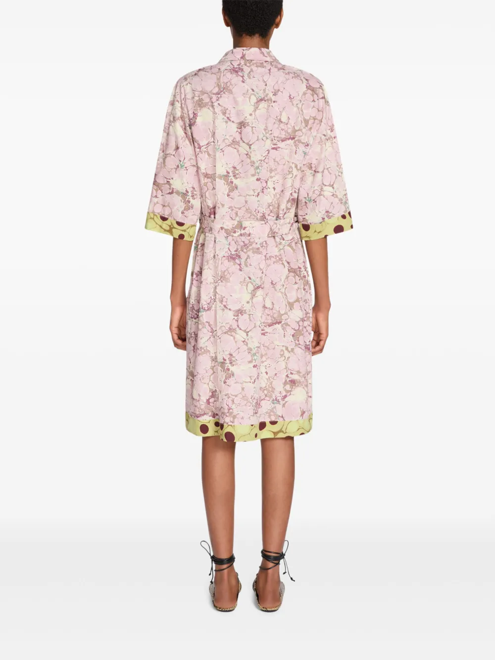 DRIES VAN NOTEN Blousejurk met bloemenprint Roze