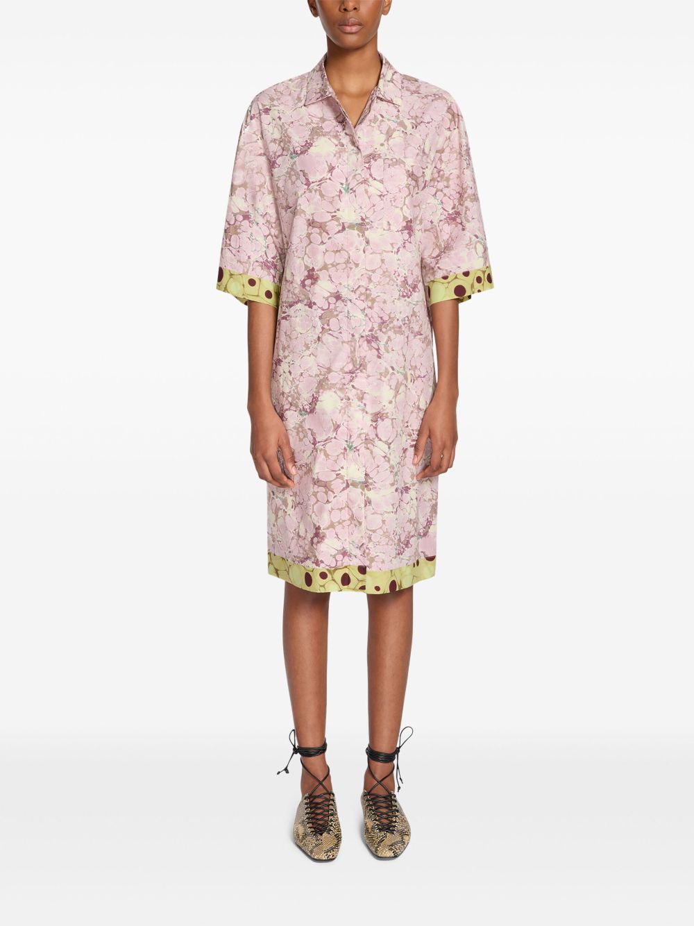 DRIES VAN NOTEN Blousejurk met bloemenprint - Roze