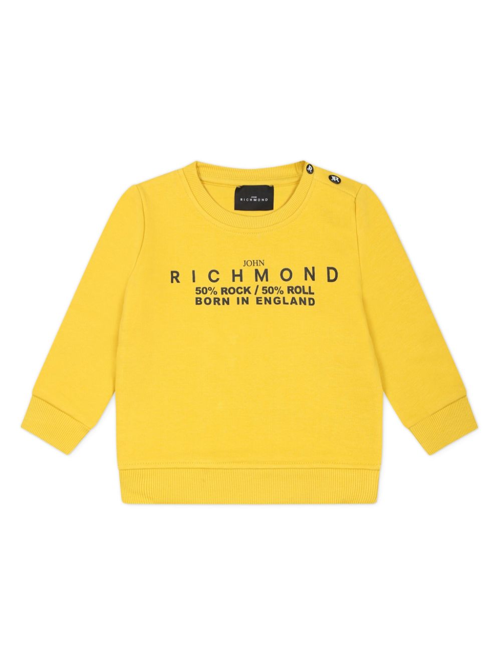 John Richmond Junior Sweater met logoprint Geel