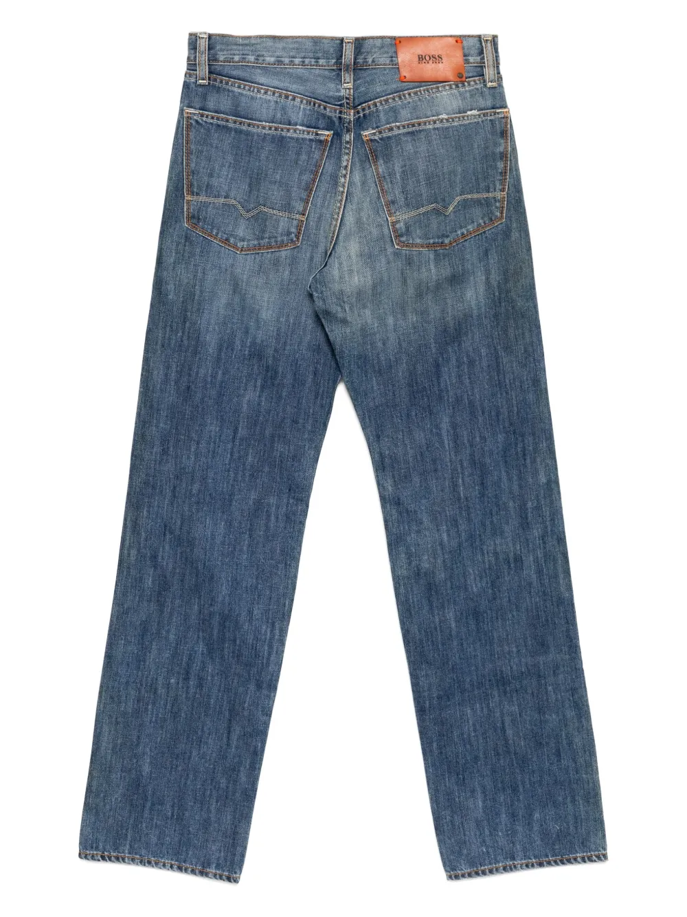 BOSS Straight jeans - Blauw