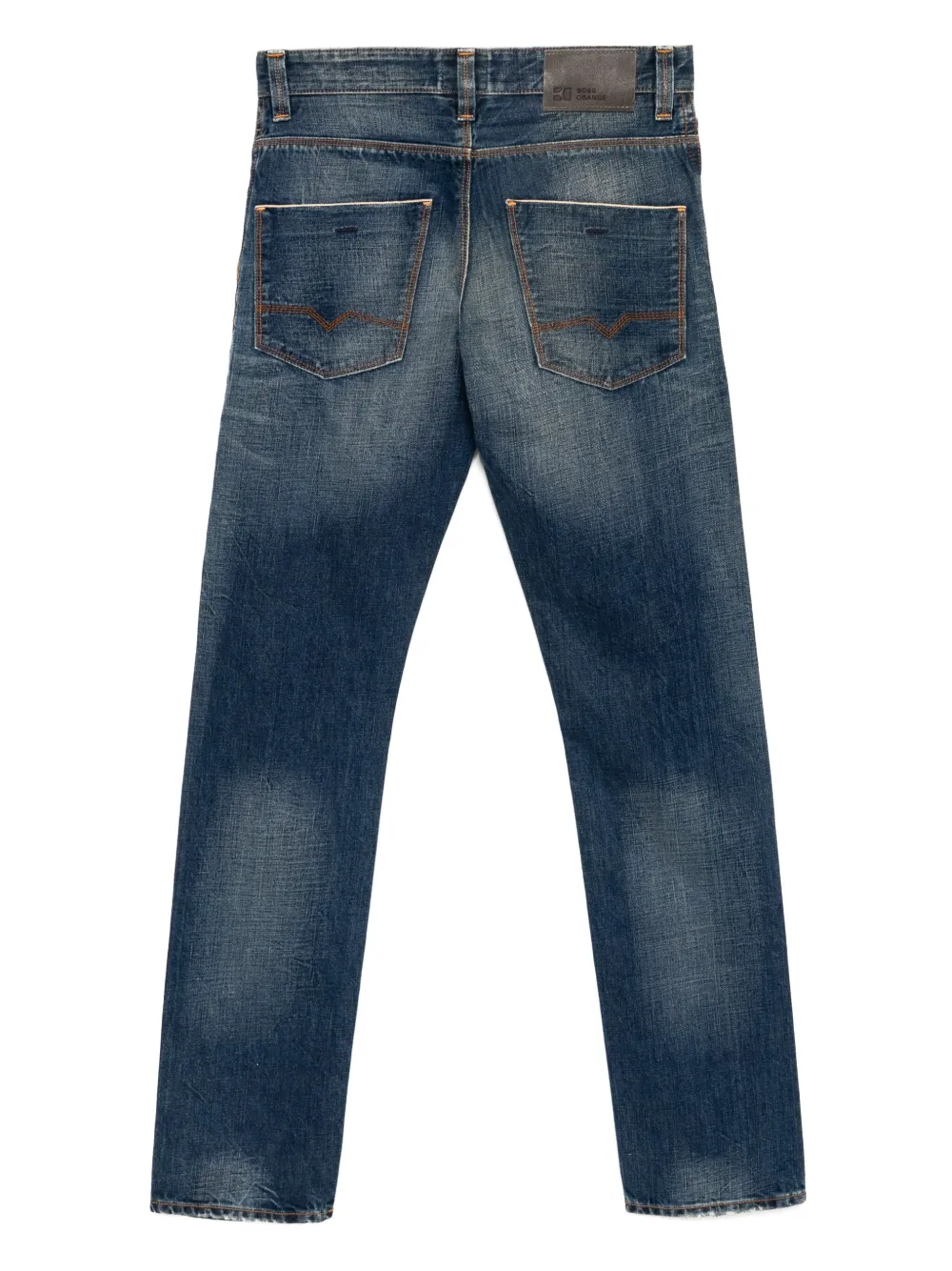 BOSS Jeans met wassing - Blauw