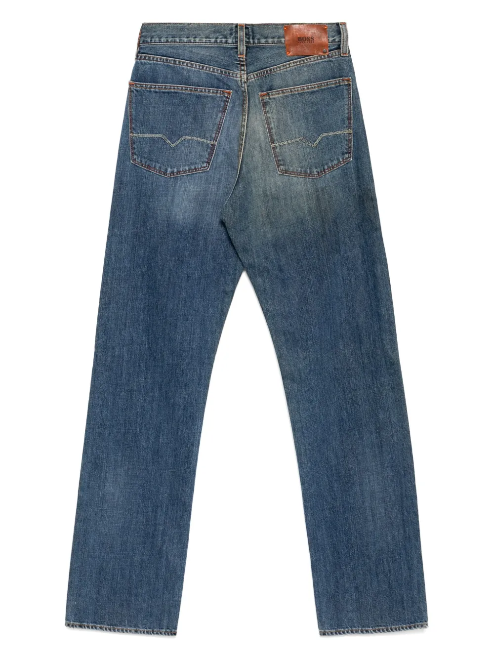 BOSS Jeans met wassing - Blauw