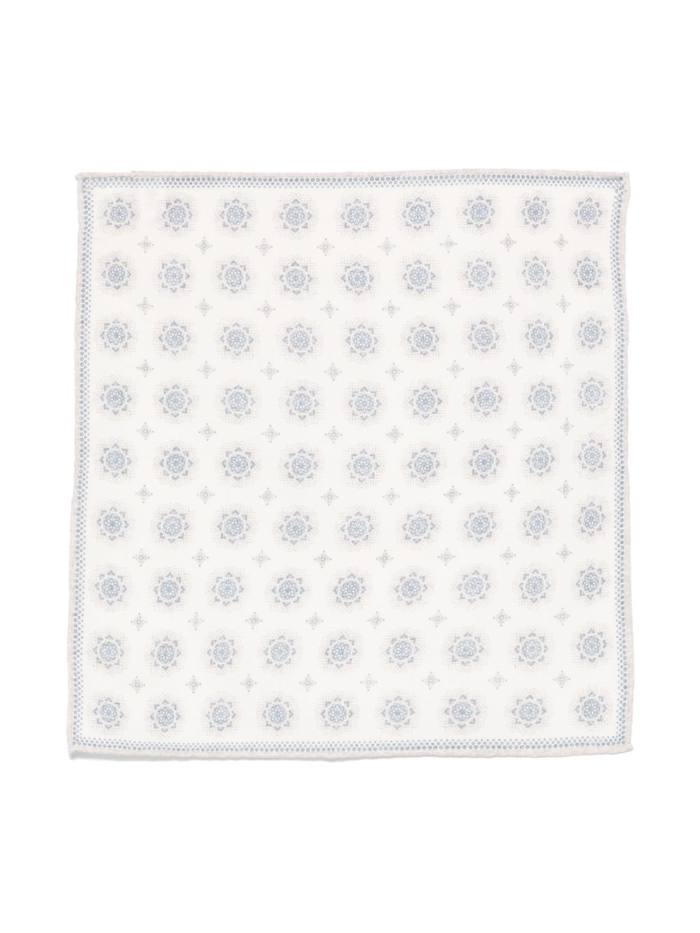 Eleventy floral-print handkerchief - White