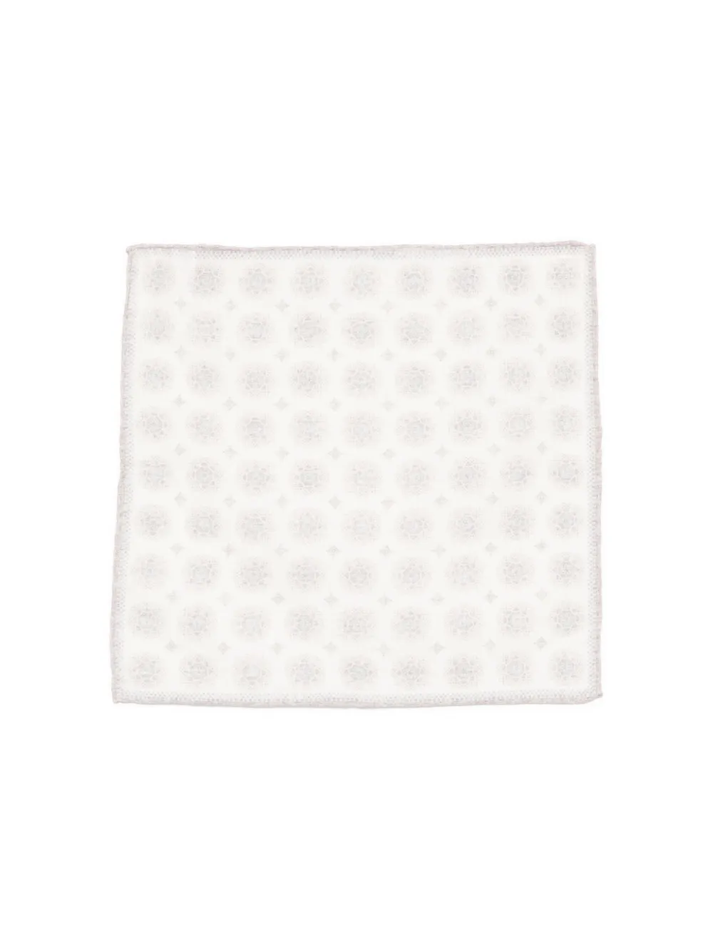 Eleventy Floral-print Handkerchief In White
