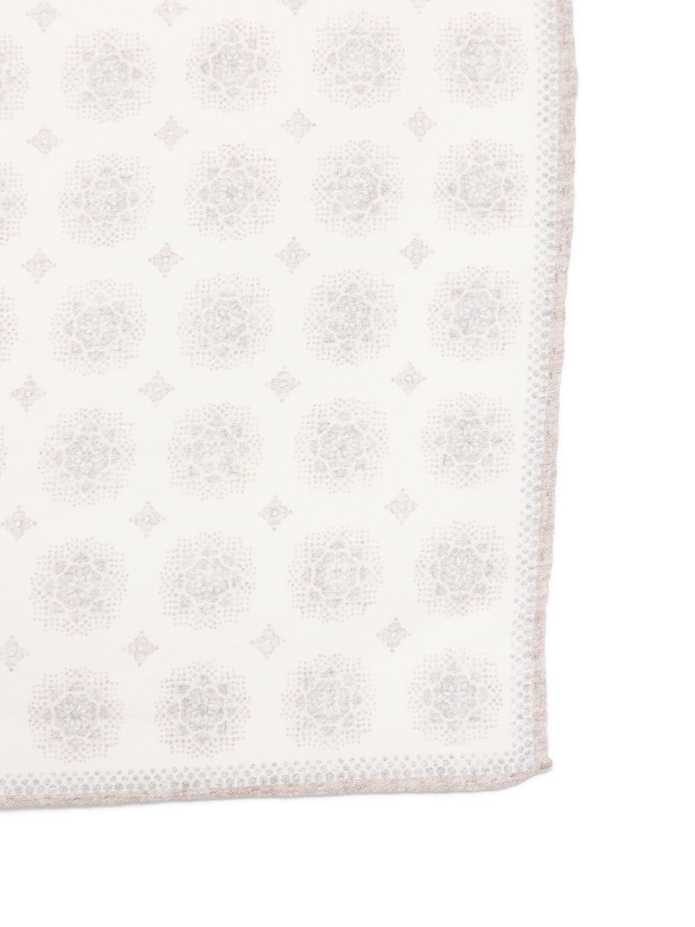 Eleventy floral-print handkerchief - White