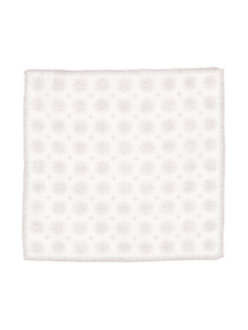 Eleventy floral-print handkerchief - White