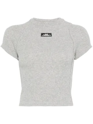 【関税込み】Ottolinger グレー Deconstructed Tシャツ Ottolinger Gray Deconstructed T-Shirt Ottolinger