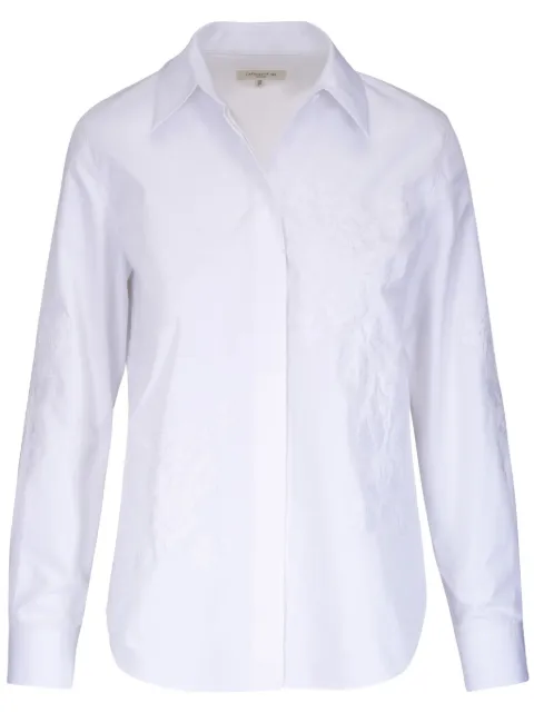 Lafayette 148 camisa con cuello italiano