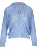 Agnona open-knit cardigan - Blue