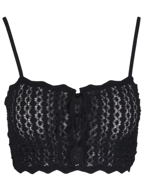 Saint Laurent knitted crop top 
