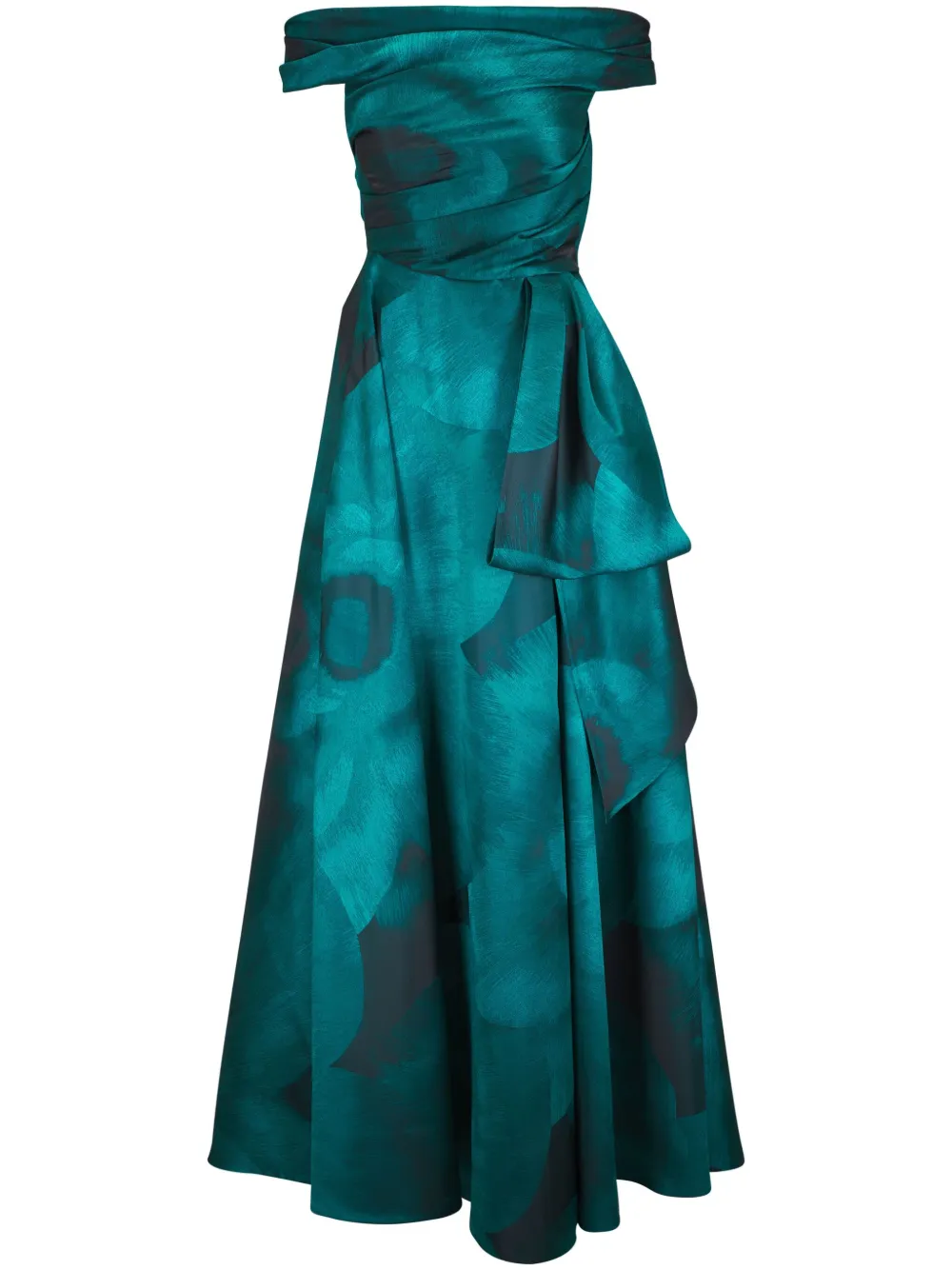 Talbot Runhof Lisianthus jacquard gown | Green | Image 1