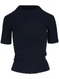 KHAITE ribbed knit t-shirt - Black