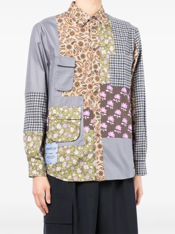 MCQ patchwork-design Shirt | Grey | FARFETCH ZA MCQ patchwork-design Shirt | Grey | FARFETCH ZA