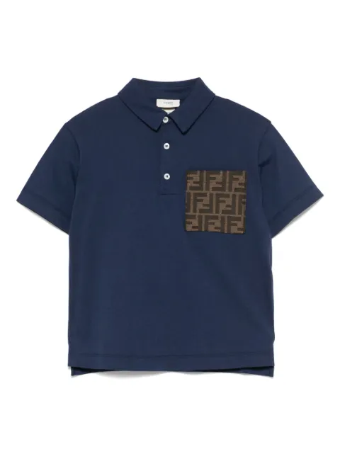 Fendi Kids FF-motif polo shirt
