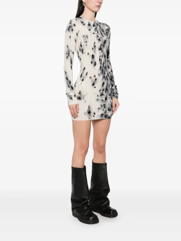 abstract print mini dress PrettyLittleThing Women's Floral Abstract Printed Onion Skin Bandeau Mini Dress in Chocolate