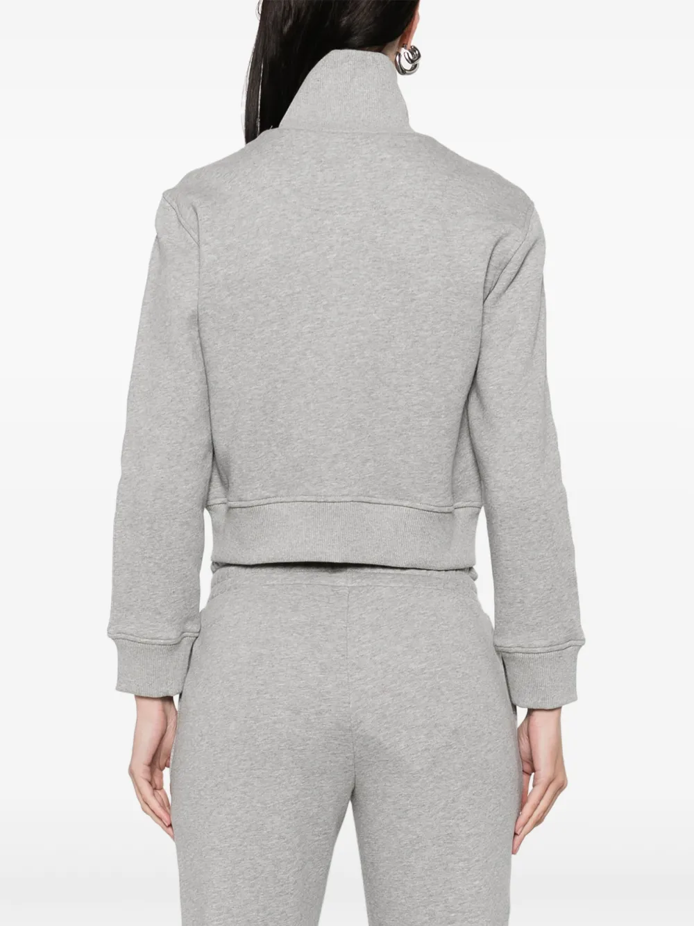 The Attico Sweater met logopatch Grijs