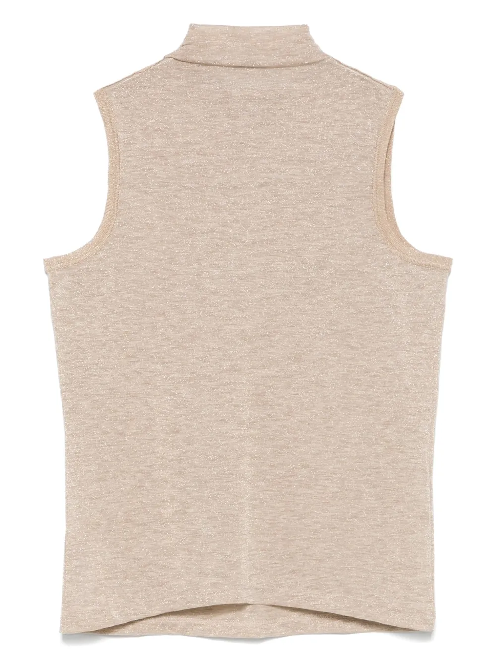 Shop Patrizia Pepe Crystal-logo Top In Neutrals