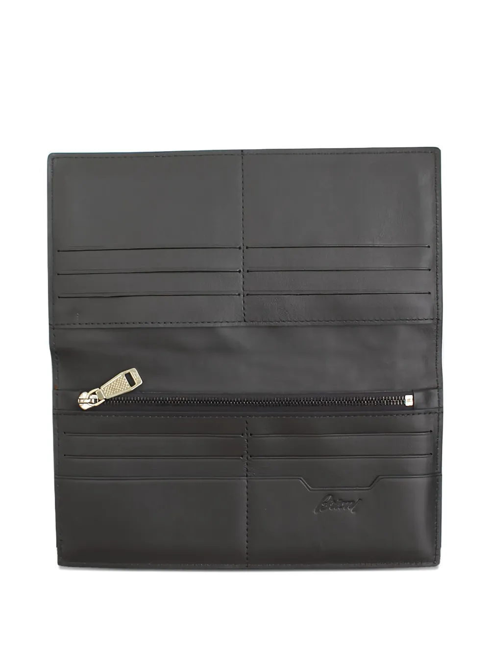 Brioni Crocodile-embossed Leather Wallet In Black