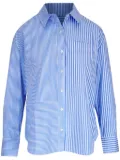 AG Jeans striped pattern shirt - Blue