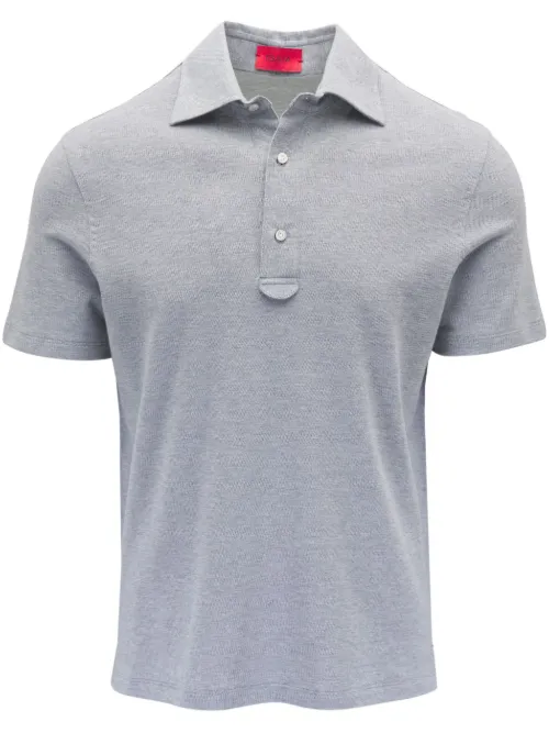 Isaia polo en coton - Gris - Isaia - Modalova