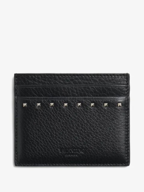 Valentino Garavani Rockstud leather card holder