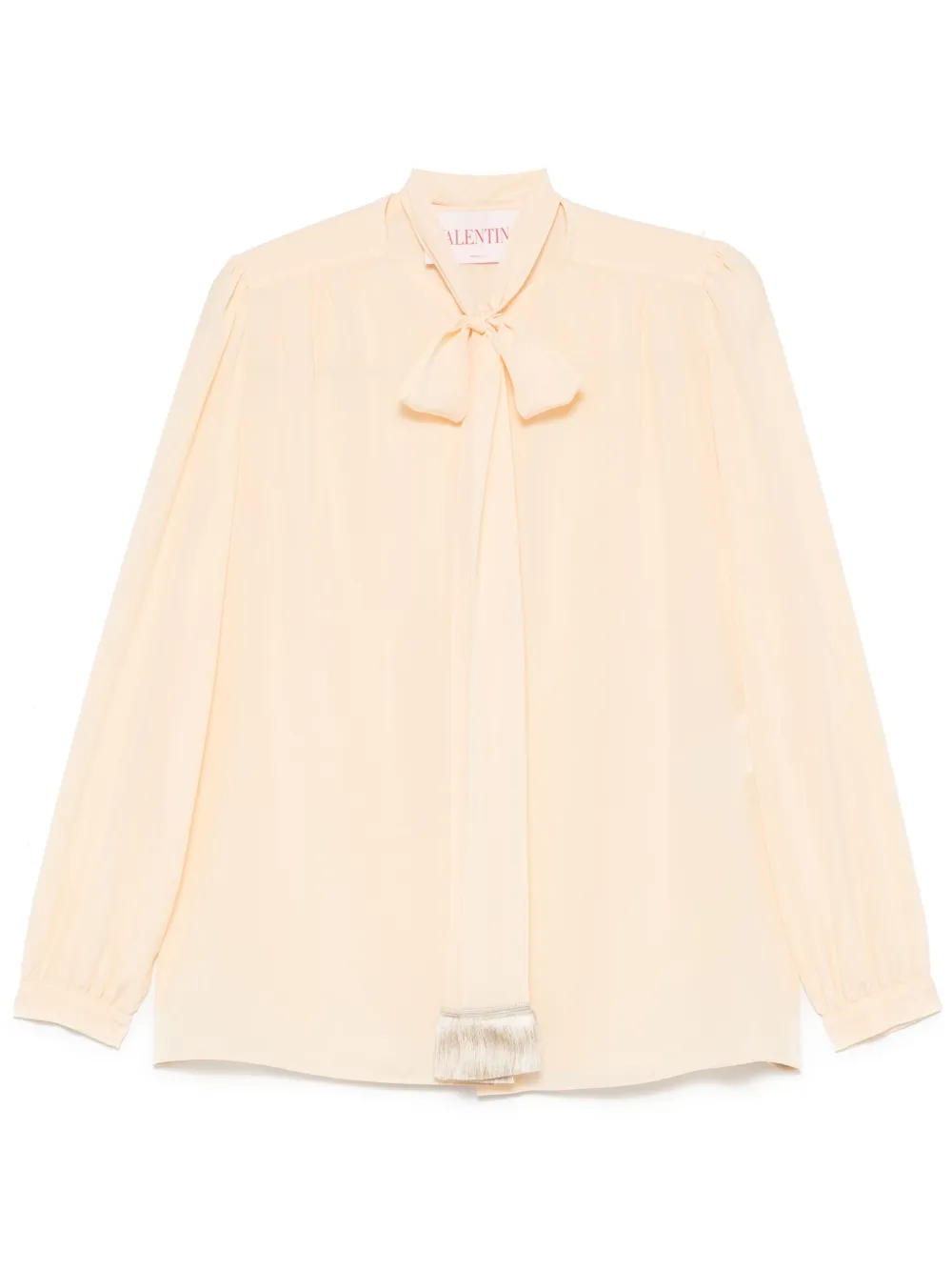 Valentino Garavani Blouse met aangehechte sjaal Beige