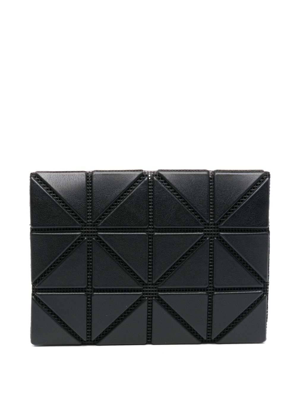 Bao Bao Issey Miyake geometric-panelled card holder - Zwart