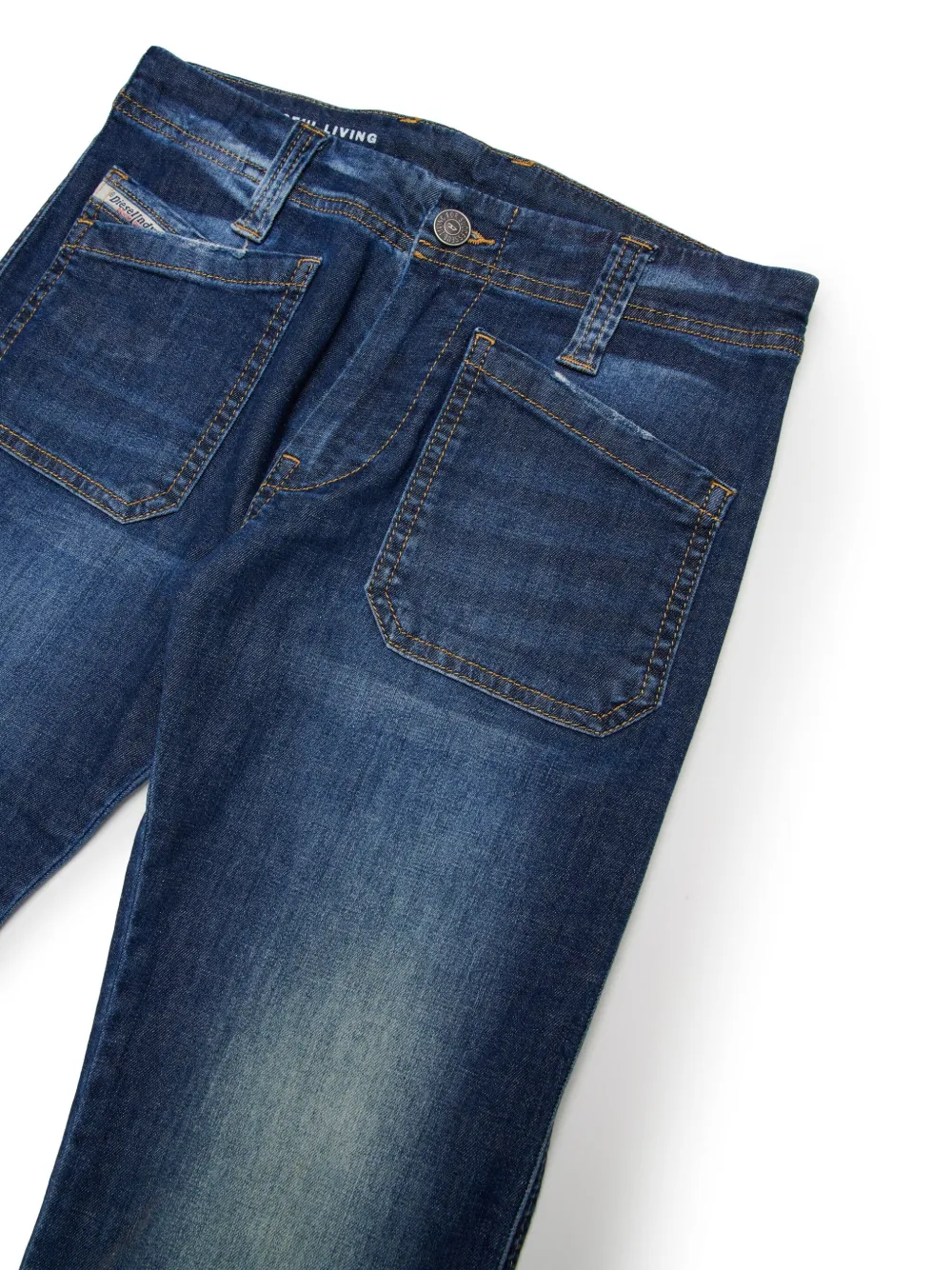 Diesel Kids D-Rino bootcut jeans Blauw