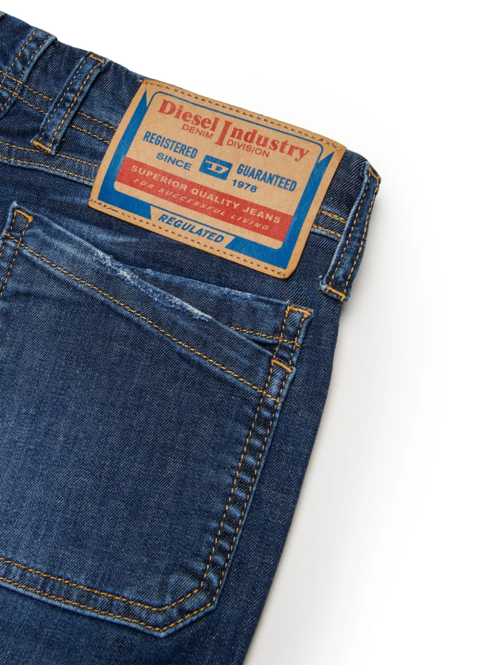 Diesel Kids D-Rino bootcut jeans Blauw