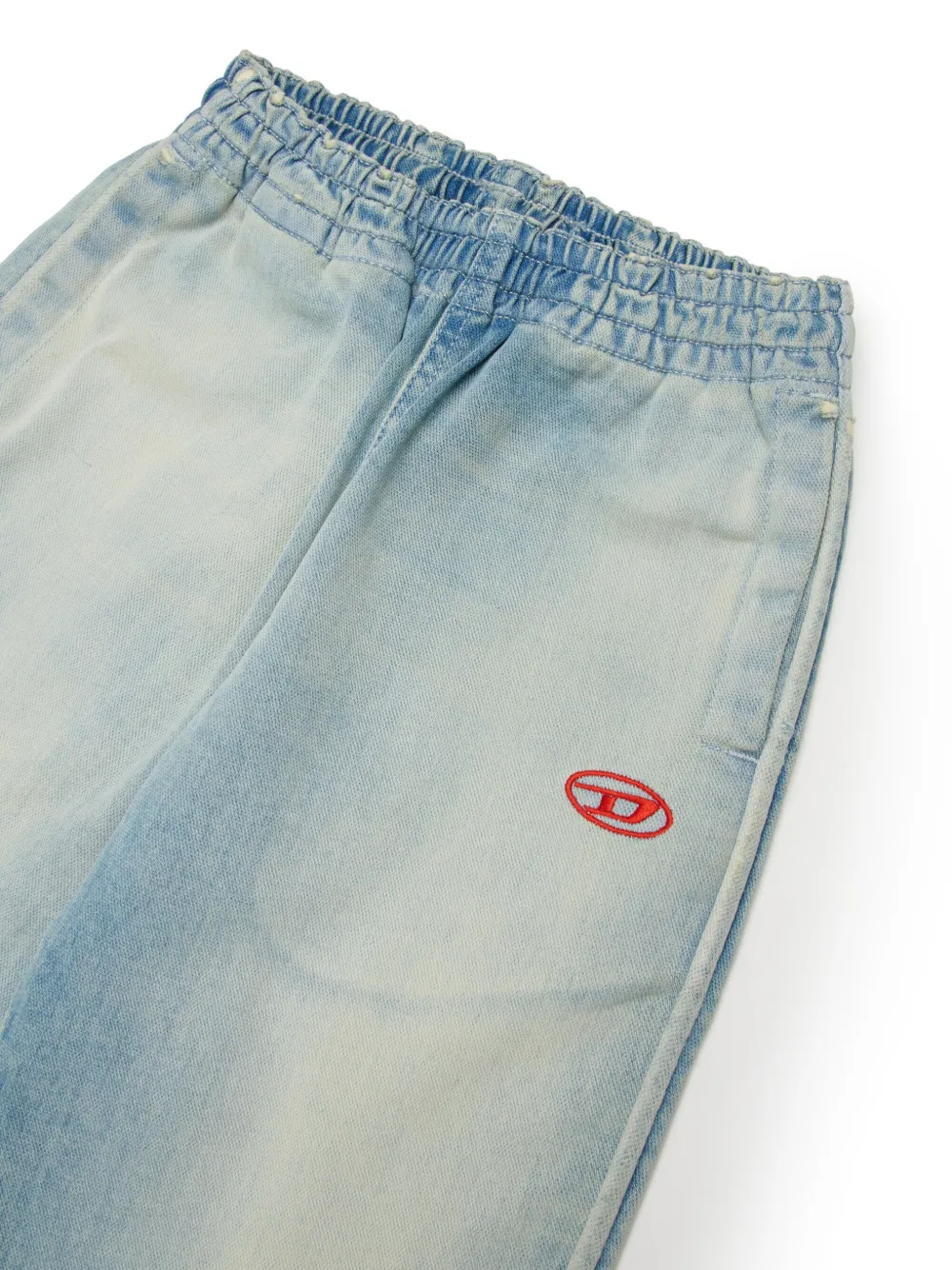 Diesel Kids Plab jeans met toelopende pijpen Blauw