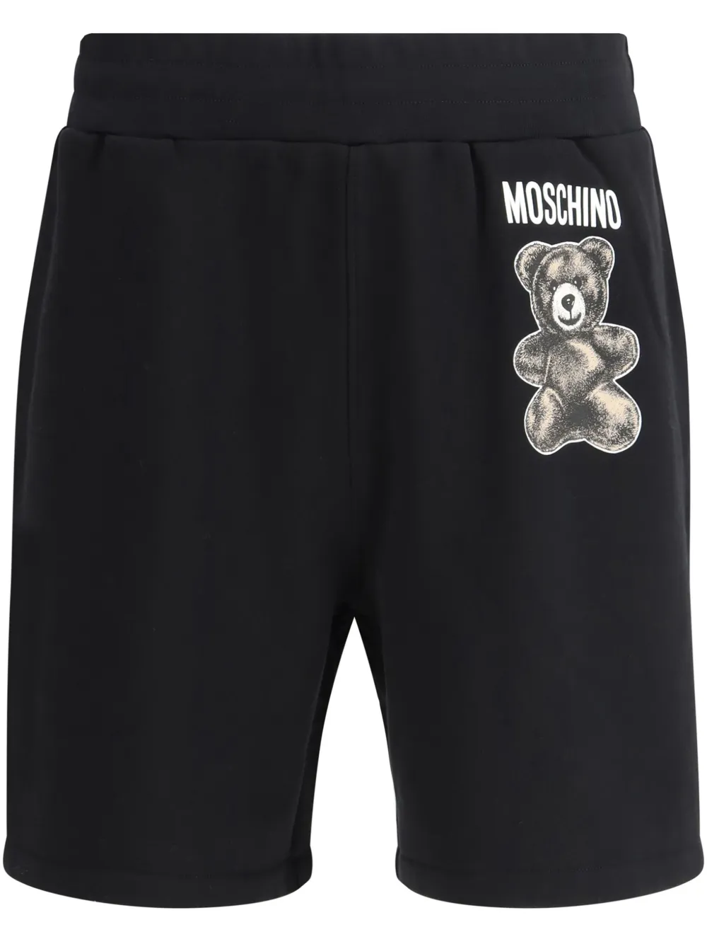 Moschino Shorts met logo Zwart