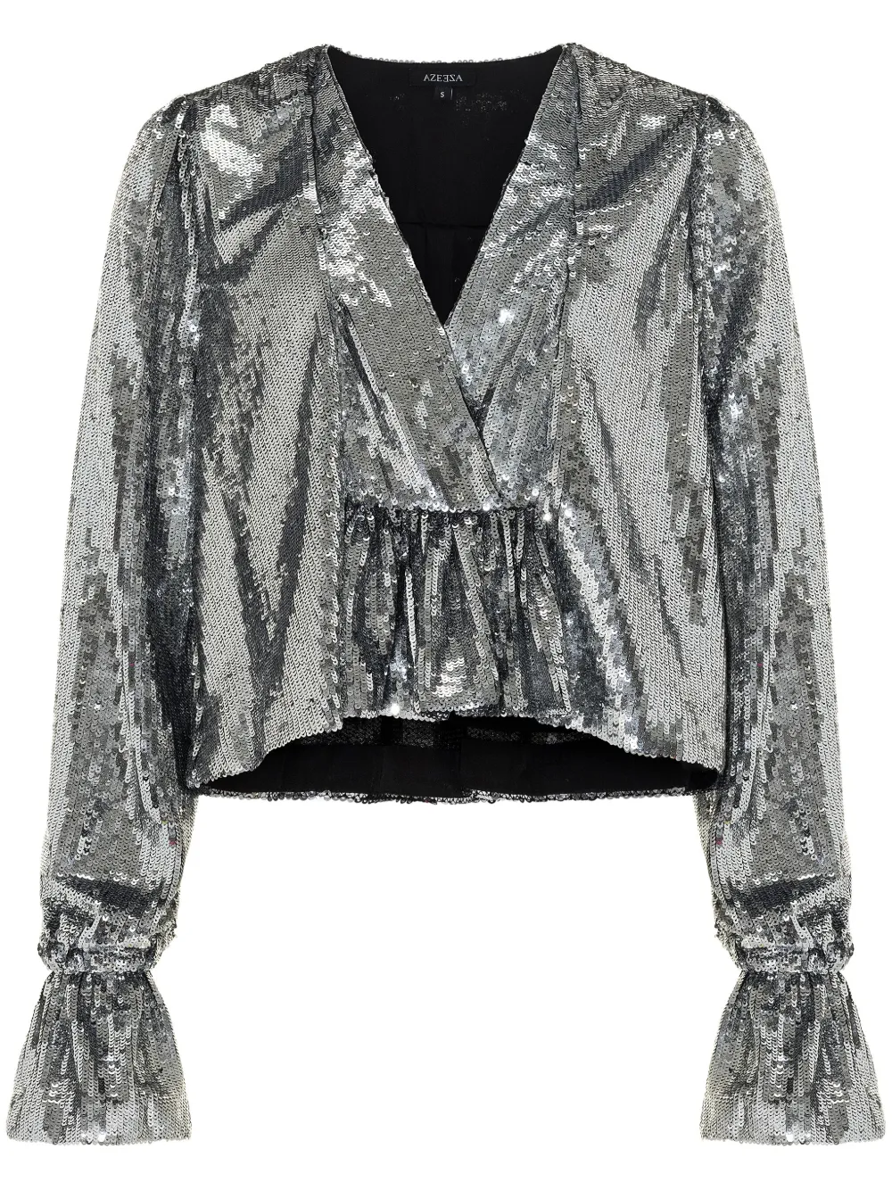 Azeeza Thistle Top In Silver