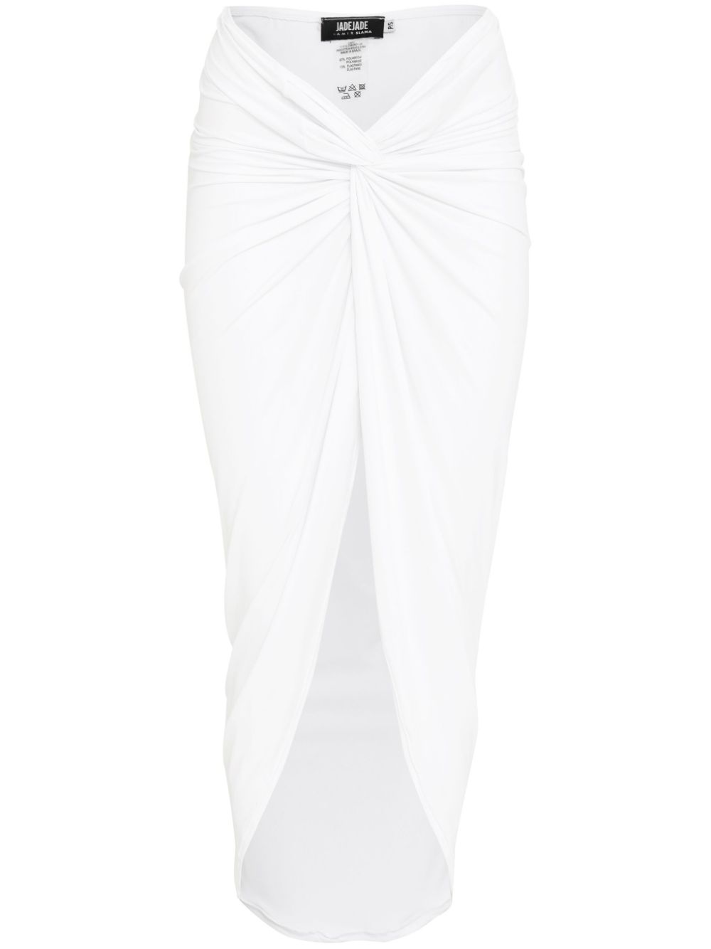 Amir Slama gathered skirt - White