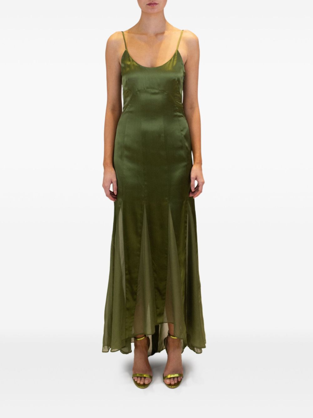 AZEEZA Kaida midi dress - Groen