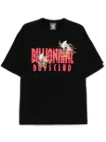 Billionaire Boys Club duck-embroidered straight-logo T-shirt - Black