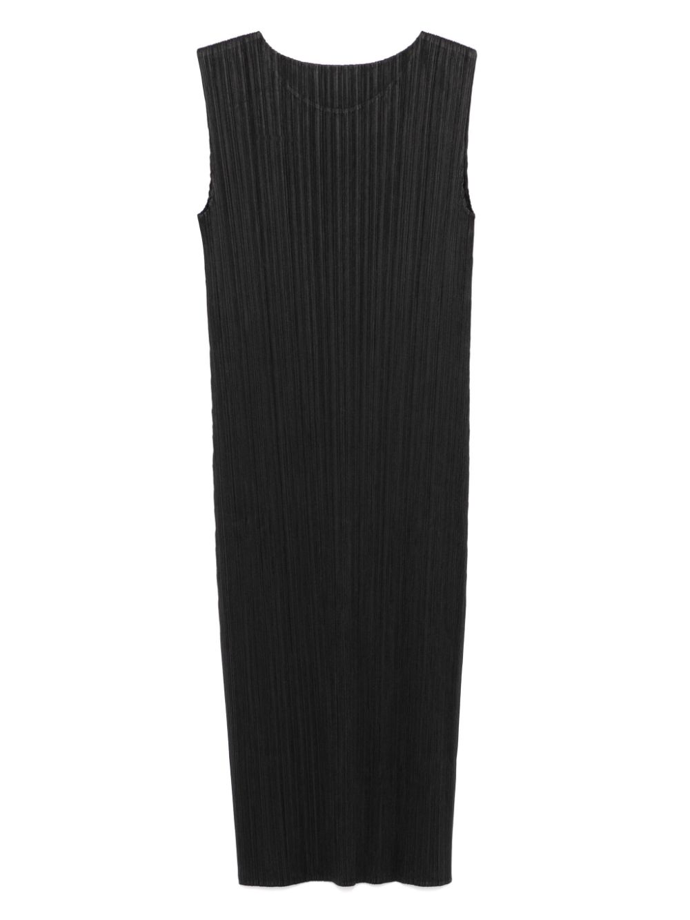 Pleats Please Issey Miyake plissé midi dress - Zwart