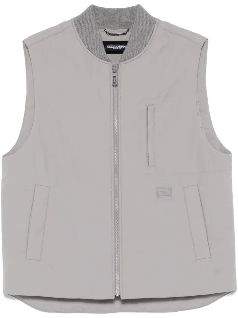 Dolce & Gabbana logo-patch gilet