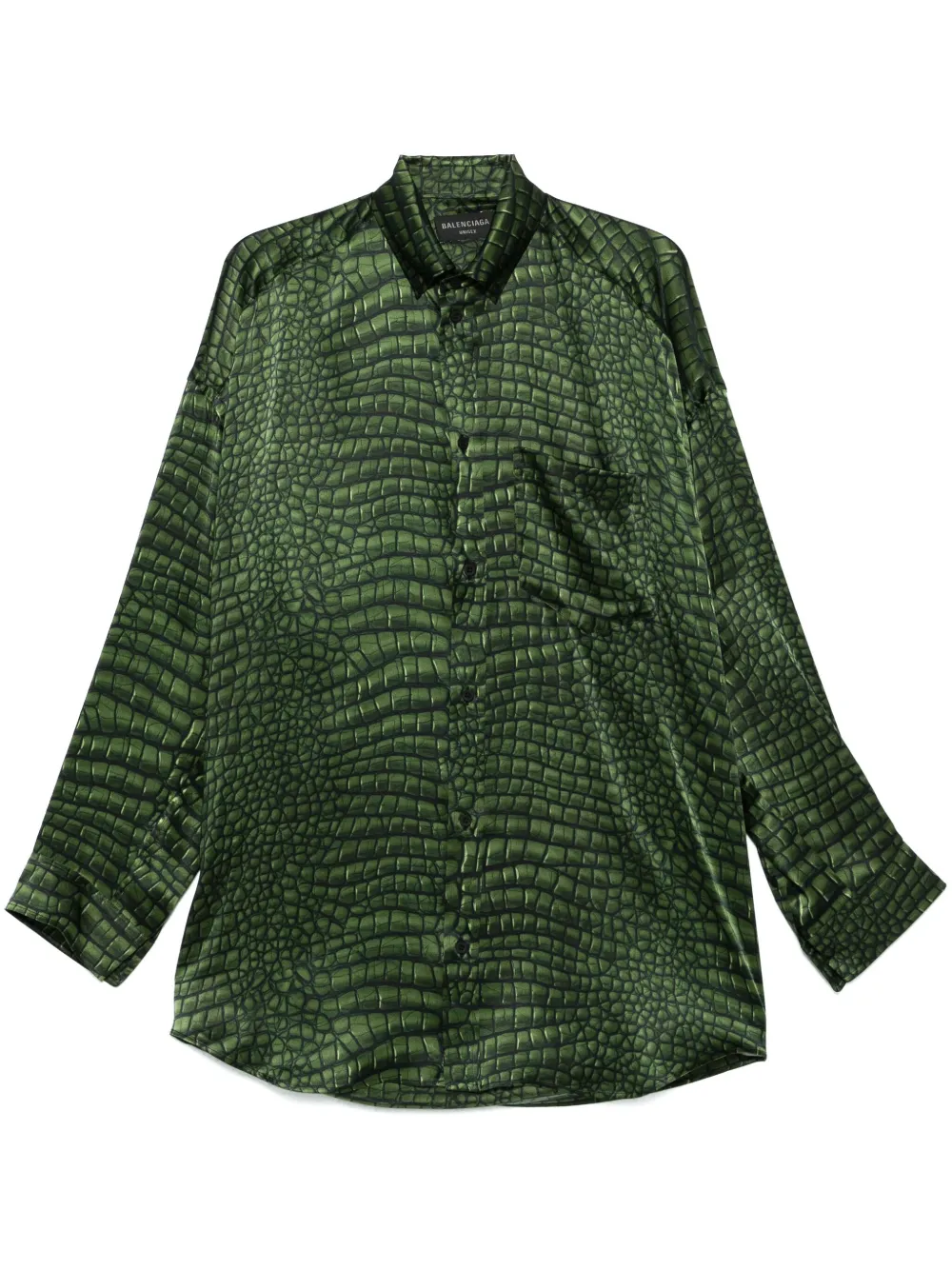 Balenciaga camisa cocoon | verde | Image 1